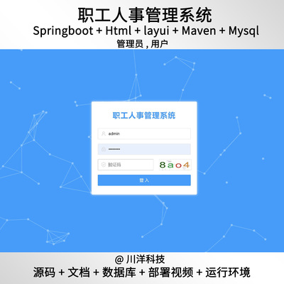 人事管理系统html springboot OA薪资java源码万字文档部署视频