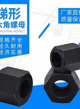 T12*3T14*3T16*4T18*4T20*4T22*4T型扣/梯形扣六角螺母/方牙螺帽