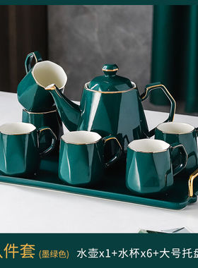 杯具套装水具酒具杯子套装家用客厅下午茶陶瓷茶具轻奢茶杯套装杯