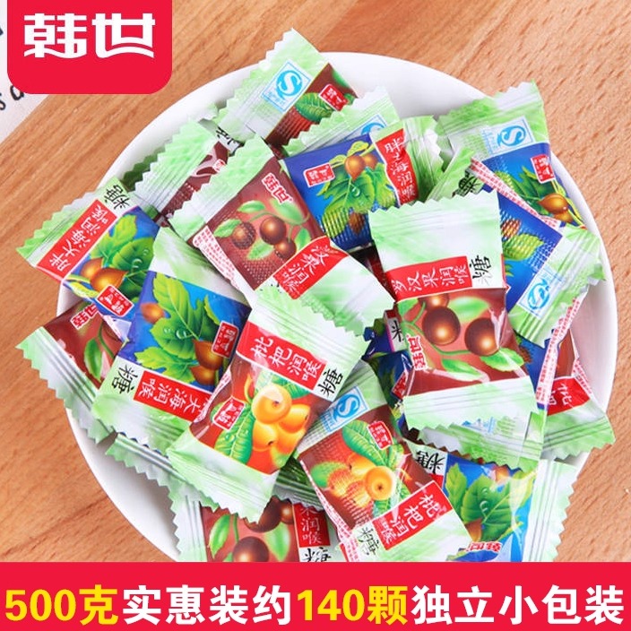 韩世润喉糖清凉胖大海喉糖喉片枇杷罗汉果糖果薄荷糖硬糖散装年货