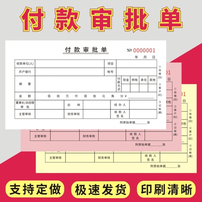 付款审批单单据沃星虹2024年