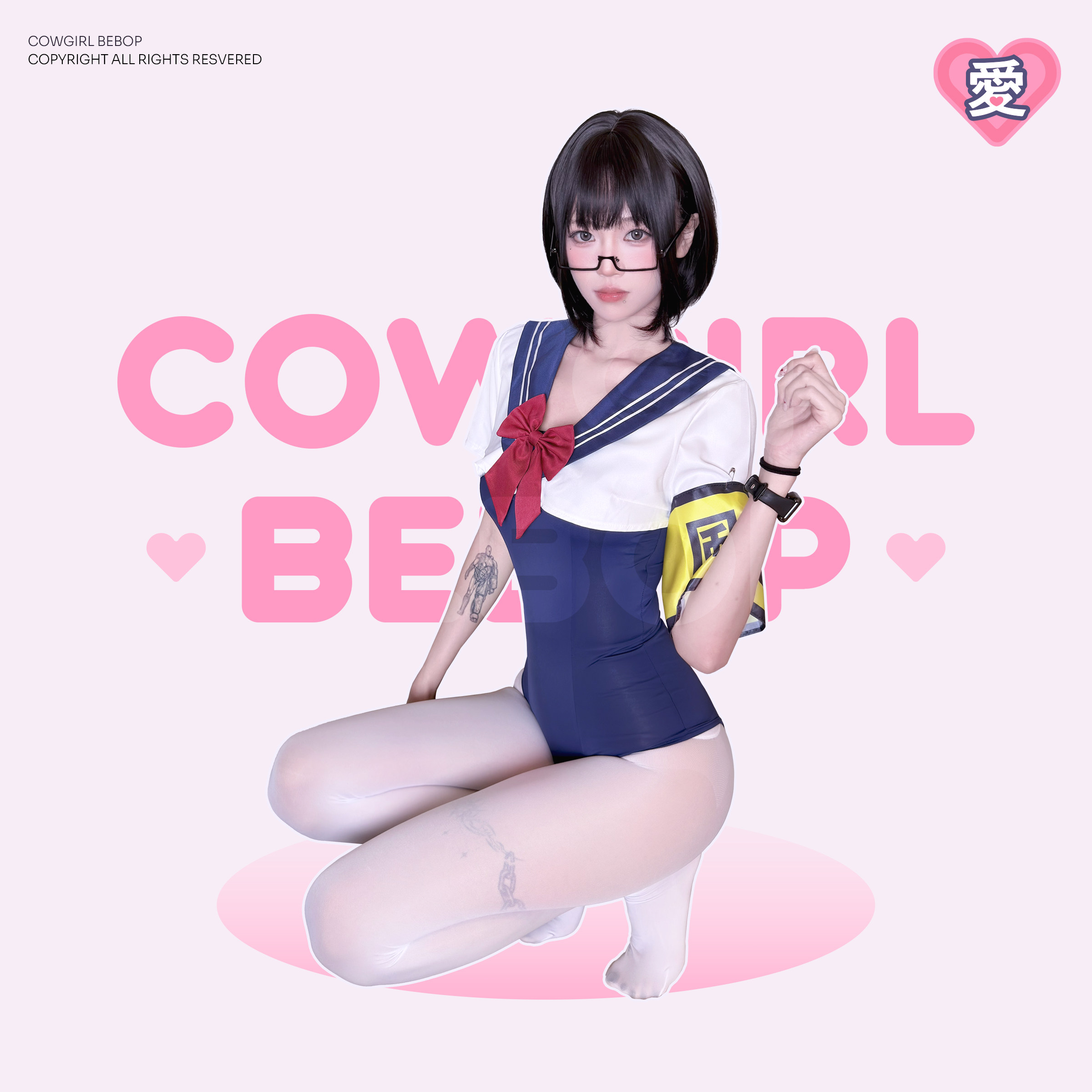 COWGIRL BEBOP[风纪委员]性感学院cos二次元清纯绑带辣妹制服战袍
