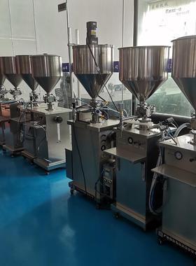 GF-1000广州立式霜动灌装机洗自发膏水浴露气动灌装机AB沐胶水