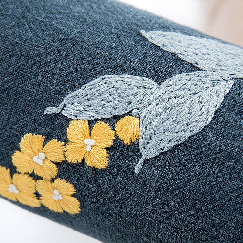 【阳光宜品】枕头护颈椎助睡眠单人圆柱枕芯带枕套睡觉专用家用