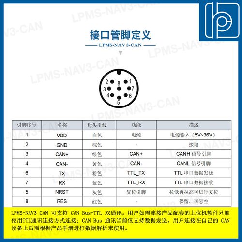 LPMS-NAV3 CAN金属防水6轴高精度航向角传感器 陀螺仪 IMU