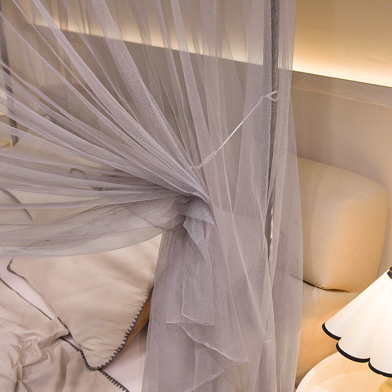 蚊帐家用2024新款卧室1米5床出租屋带防尘顶单开门落地式老式蚊帐