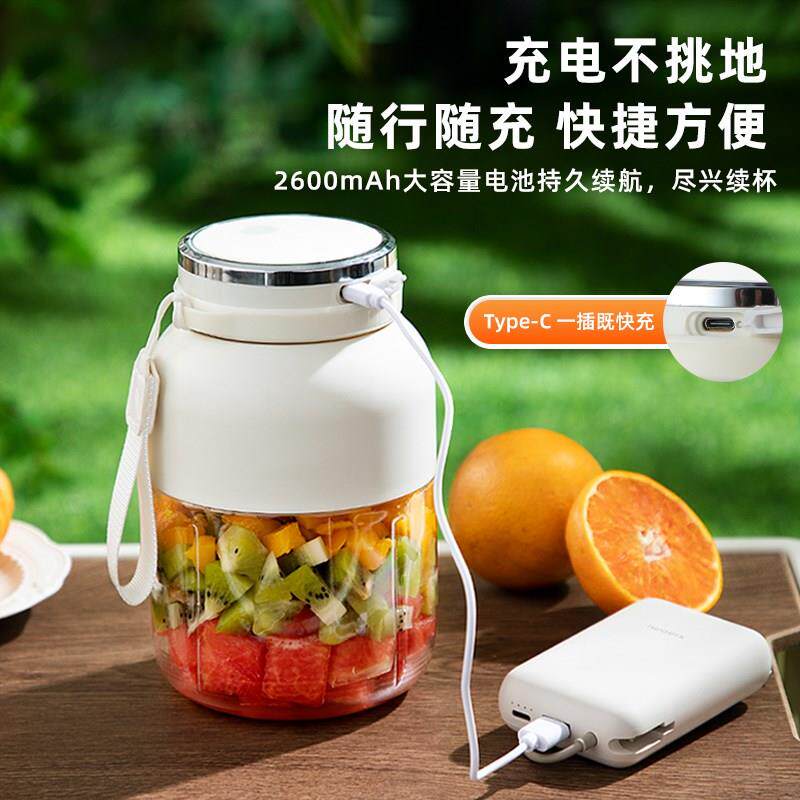 苏榨汁机家用多功能便携式电动小型奶昔杯水果搅拌料理榨果汁机