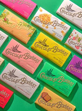 法国进口高端Bonnat75%多产区黑巧克力纯可可脂排块苦巧零食