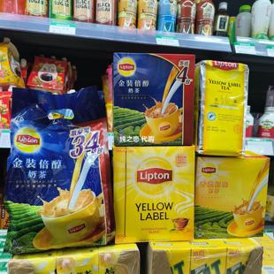 包邮香港正品 Lipton/立顿金装倍醇奶茶16.5克*34条/包