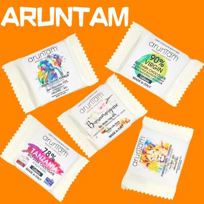 意大利进口Aruntam黑巧克力牛奶零食小片散装多口味纯可可脂