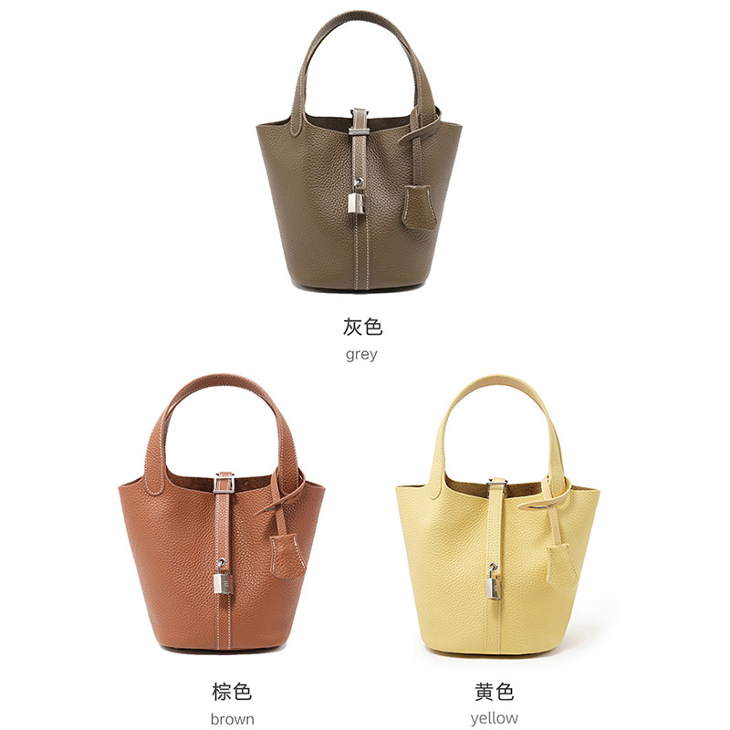 Bag Of Parody 包包女2026新款头层牛皮菜篮子日常通勤单肩手提包,箱包皮具/热销女包/男包,通用款女包,淘宝优惠券,粉丝福利购,淘宝优惠卷