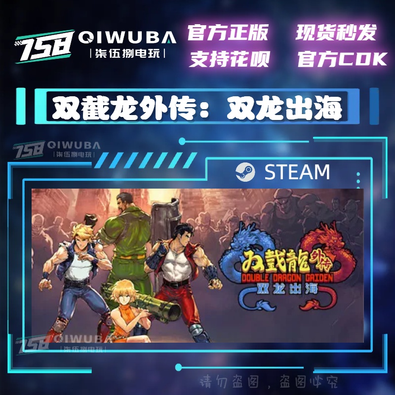 PC中文steam正版 国区联机游戏双截龙外传：双龙出海 激活码CDK