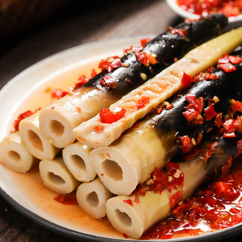 鲜嫩脆笋尖小零食网红手剥笋竹笋开袋即食泡椒味香辣老汤味手拨笋