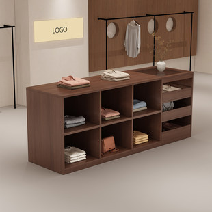 服装玻璃中岛台流水台摆件展示柜包安装女装店饰品陈列柜储物柜子