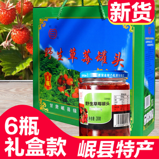 岷县野草莓罐头甘肃特产小吃定西陇南的家乡瓢子当地有岷县点心