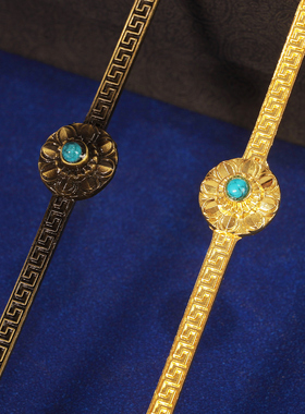 合金火供甘露勺多用圆勺子供奉用品藏式法器供器烟供勺金古铜色