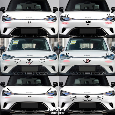 smart精灵改装配件车头贴纸