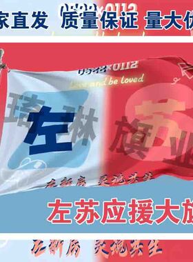 左苏应援大旗TF家族左航苏新皓cp应援旗户外演唱会手持大旗定制