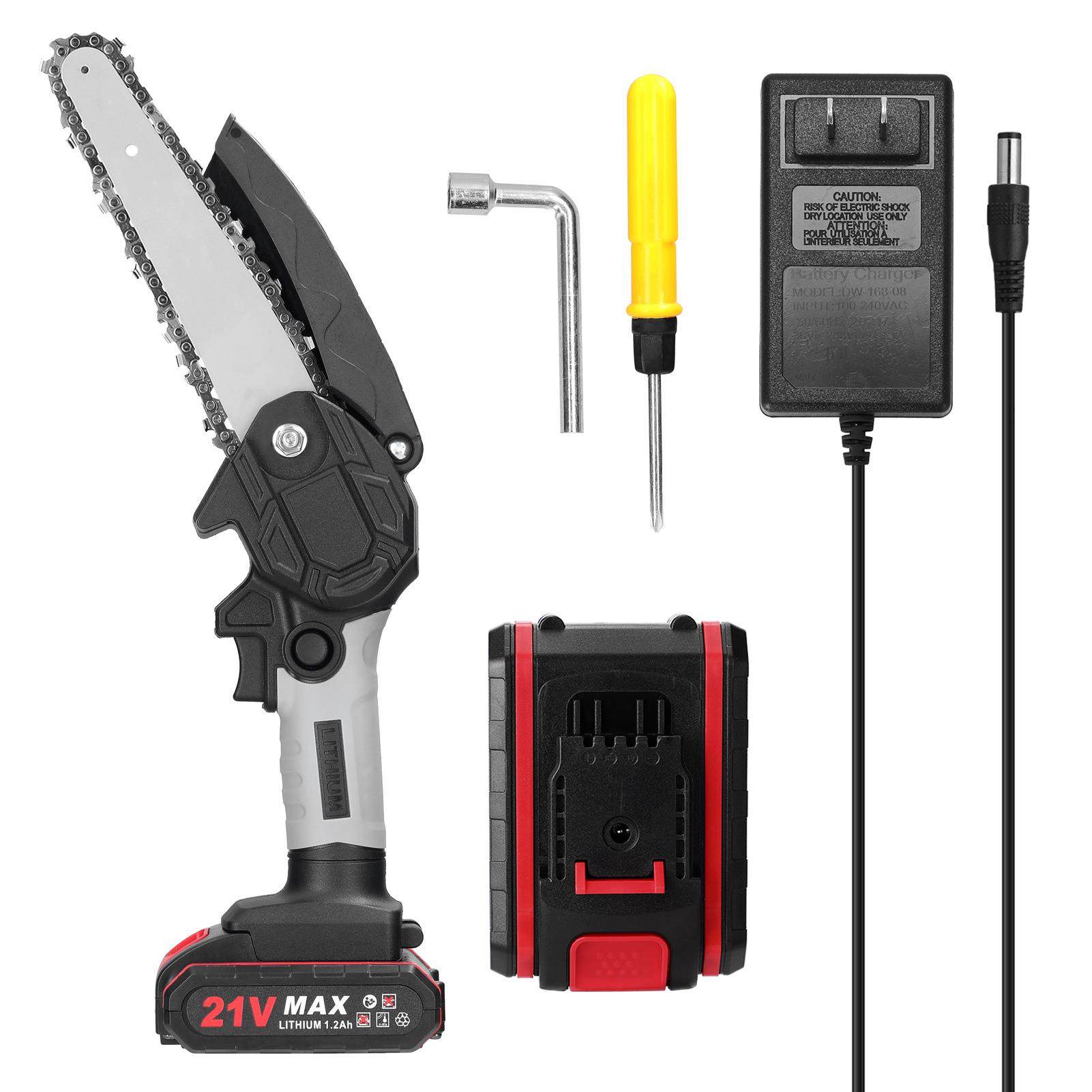 电动锯木工护手安全单手电锯伐木工迷你电链锯手持动修枝锯充电式,五金/工具,电链锯,淘宝优惠券,粉丝福利购,淘宝优惠卷