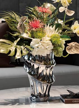 抽象艺术装饰花瓶摆件客厅桌面家居饰品干花插花花器软装饰品摆设