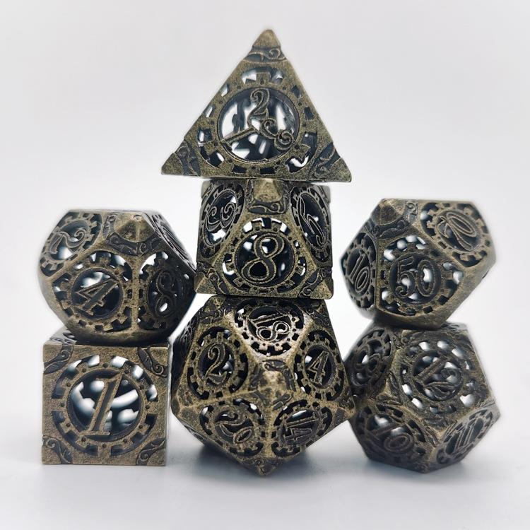 现货新纯铜镂空金属骰子厂价直销欢迎选购