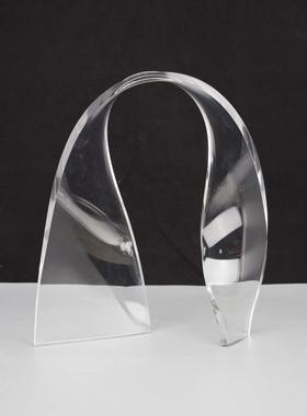 现代简约透明飘带书房售楼部样板房卧室客厅家居玄关软装饰品摆件