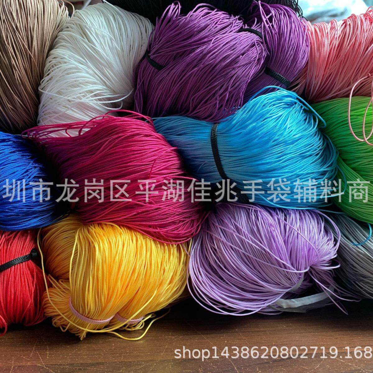 厂家现货鱼丝包芯绳涤纶编织绳手机绳子吊牌绳织带仿尼龙挂头小绳