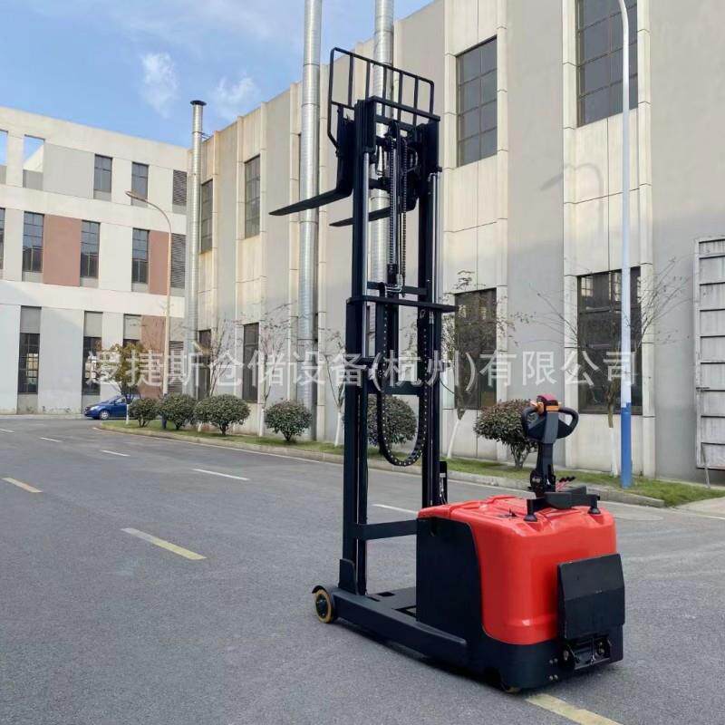 全电动前移式叉车1吨2吨站驾式自动堆高车配重式叉车堆高车装卸车