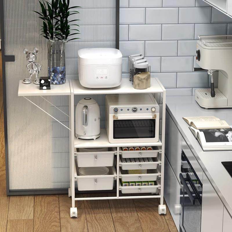 厨房多功能置物架储物柜备餐工作台切菜专用桌移动餐边柜微波炉架,厨房/烹饪用具,抹布架/厨房清洁收纳架,淘宝优惠券,粉丝福利购,淘宝优惠卷