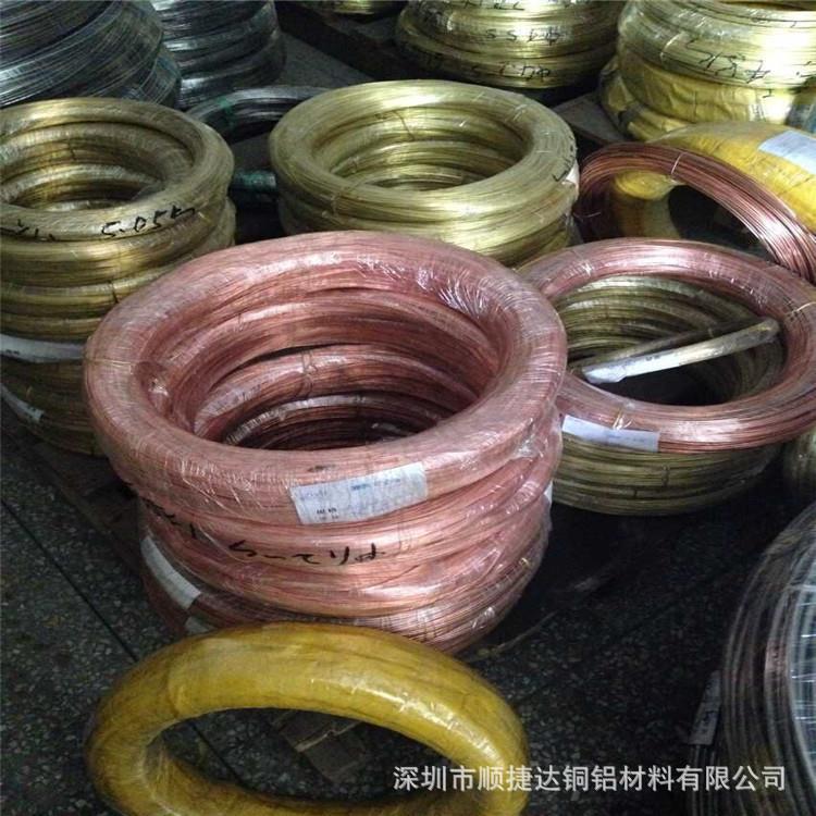 五金弹簧半硬磷铜线 C5191高精度磷铜扁线 Φ3/4.0mm磷铜线现货