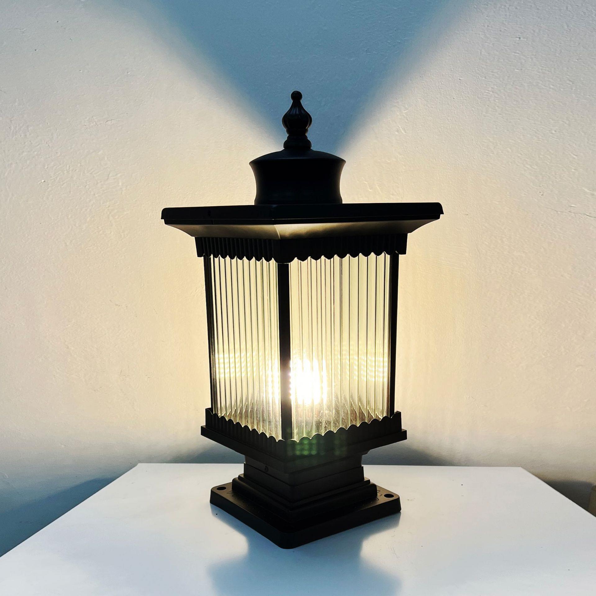 柱头灯户外围墙家用防水室外中式花园别墅庭院灯大门柱子灯