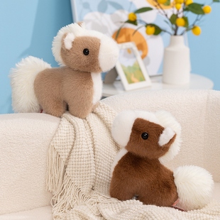 可爱小马毛绒玩具公仔创意马年吉祥物玩偶小马驹抱枕娃娃活动礼物