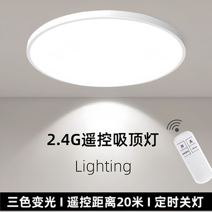 全光谱LED无线遥控吸顶灯可变光吸顶灯阳台吸顶灯卧室遥控吸顶灯