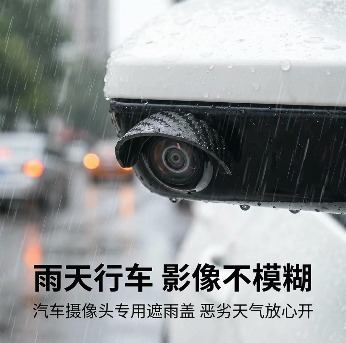 汽车摄像头雨挡360影像摄像头保护盖防雨倒车防雨罩遮水PVC挡雨罩