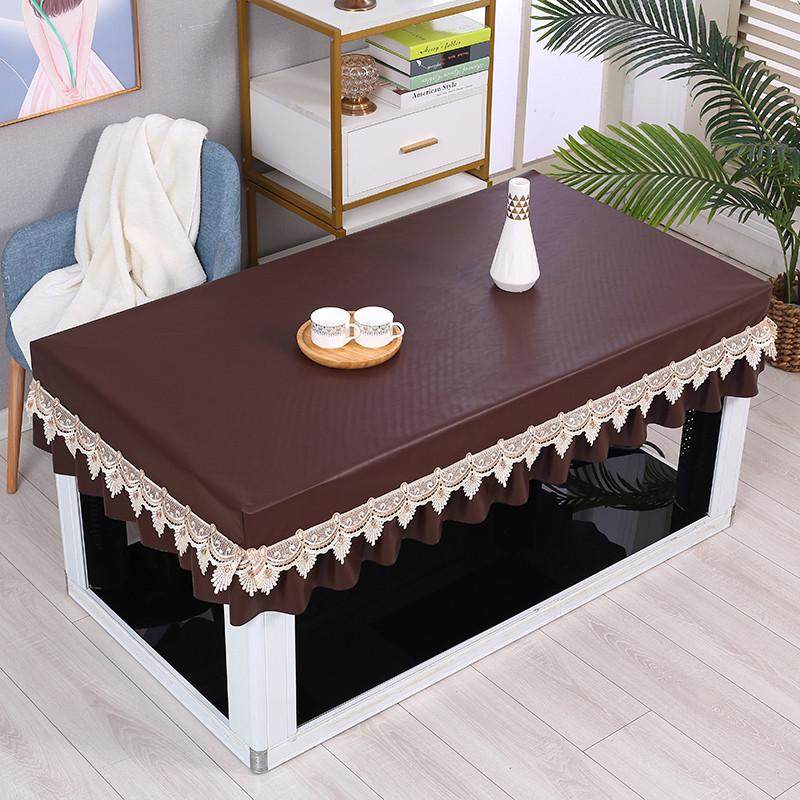 防水防油软皮革电炉茶几桌罩免洗长方形书桌餐桌布烤火桌子皮罩套,居家布艺,桌布,淘宝优惠券,粉丝福利购,淘宝优惠卷