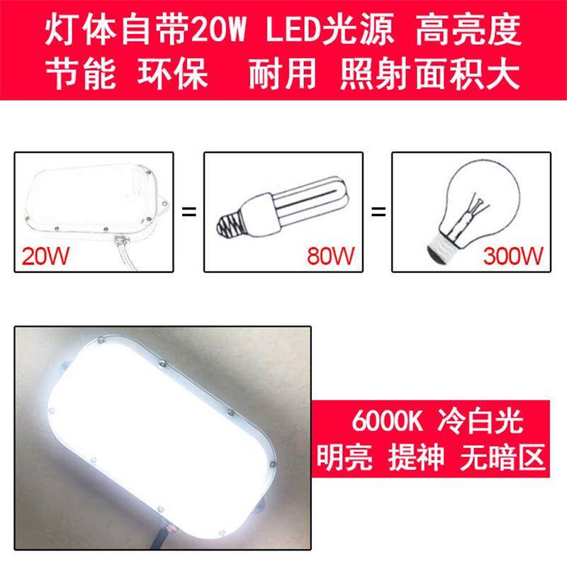 厨房专用照明灯酒店厨房烟罩灯商用防水防爆防油耐高温防油烟炉灶