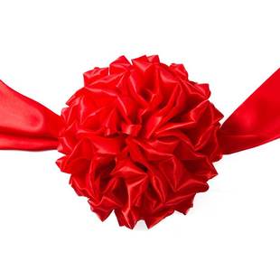 绣球飘带礼仪石狮子大门口婚庆大花球新房绸带汽车红花揭牌陪嫁