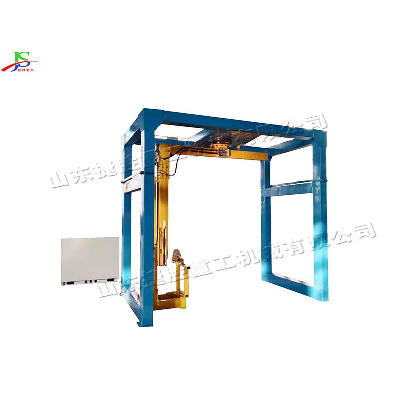龙门式悬包臂缠绕装机 W1.5K悬臂缠绕式机 纸箱四面自动裹js-866