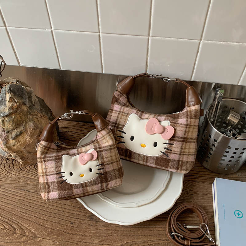 小众可爱格子迷你包包女2025年秋冬新款高颜值卡通单肩斜挎手拎包,箱包皮具/热销女包/男包,通用款女包,淘宝优惠券,粉丝福利购,淘宝优惠卷