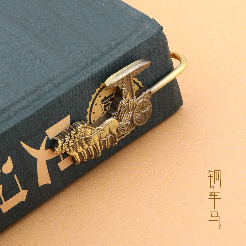 速发可批秦始意兵马俑西念旅游纪安品创皇文创书签工艺礼物金属做