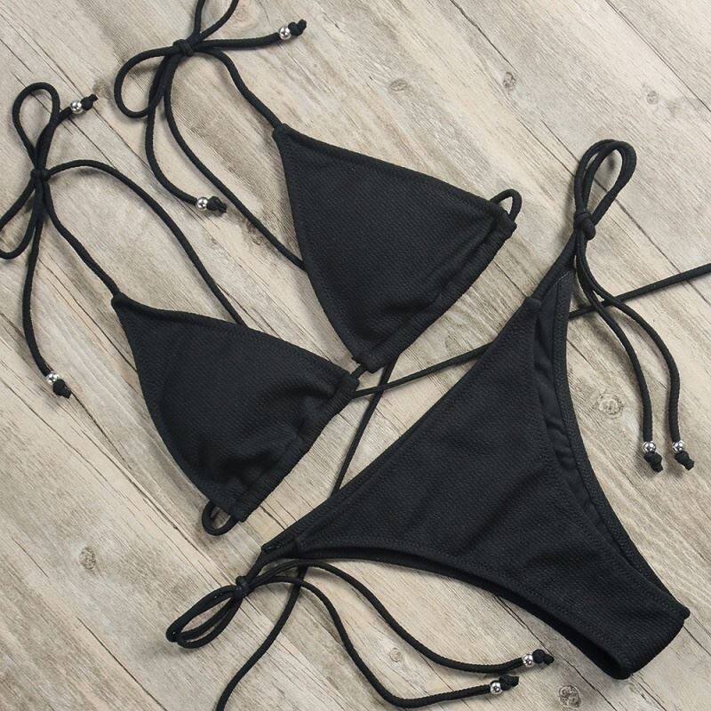 速发 Thog Bathig Suit Wo Swimwr Swiuit Sexy Bikii
