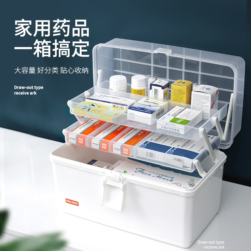 速发J用医工具箱儿童绘画手提收纳箱家用渔具箱多功能药盒子