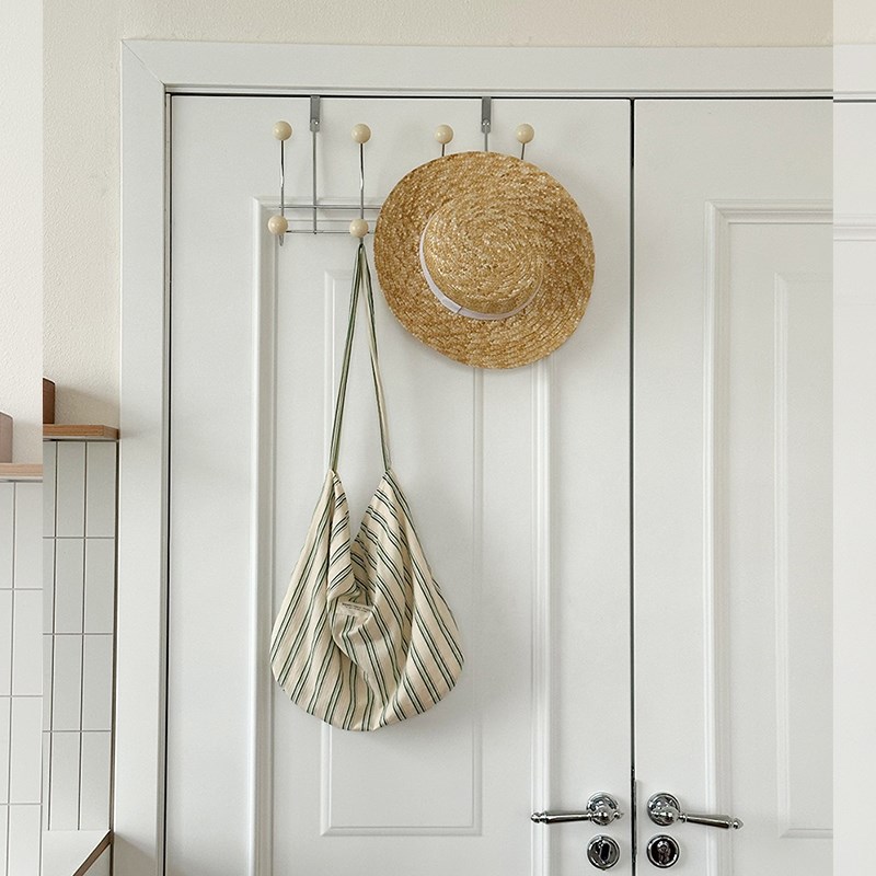 速发门后挂钩挂衣架卧室门上免打孔无物门背式收纳置痕衣服设计感