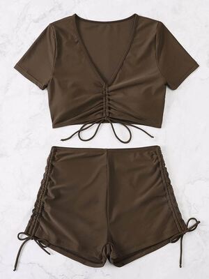 速发Mooki Bathig Suit Swiuit Woma Bikii Wo Swimwr