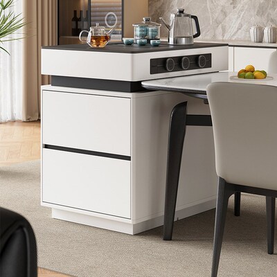 速发岛台型单独体移动小户柜倒台餐桌一可厨房导台柜岩板中导台餐