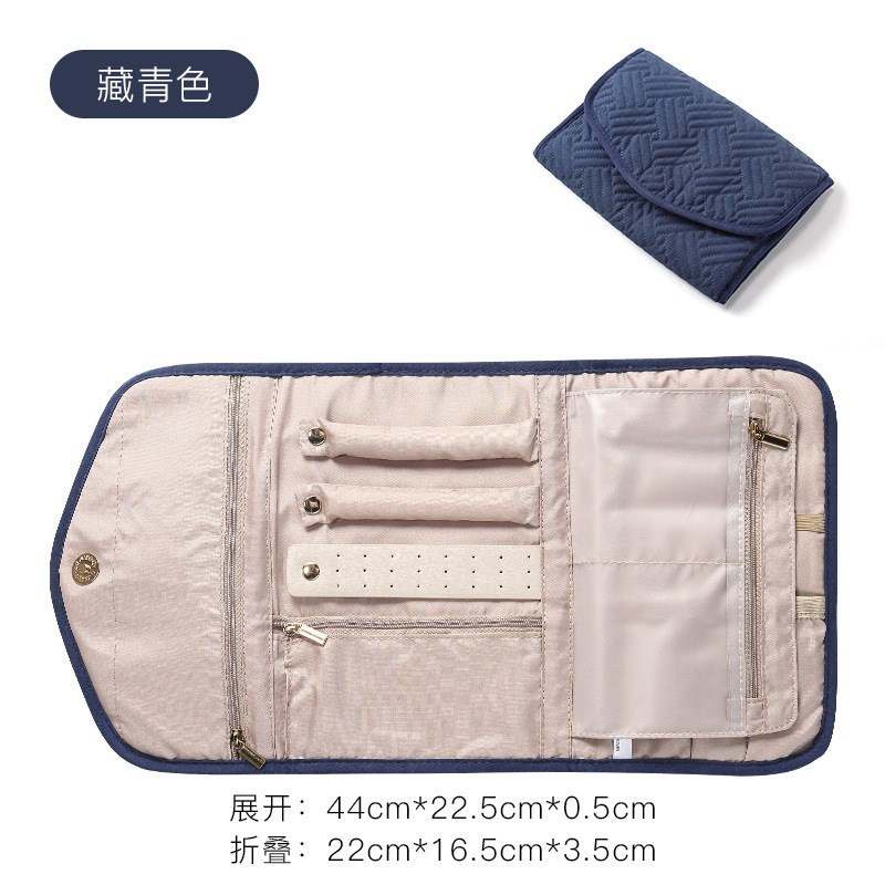 速发便携首饰品纳软包旅行随身大容手风格涤纶饰收整理量拿手饰包