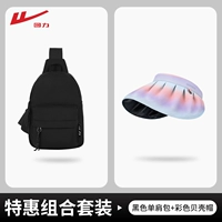 [Дорожный комплект из двух предметов] Черная + розовая складная шляпа с градиентом