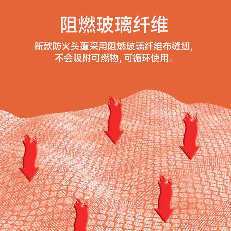 防火斗篷披风高层楼火灾逃生装备消防器材家用硅胶灭火毯避火衣服