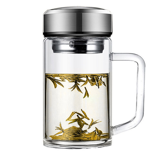 带手柄单层双层玻璃杯