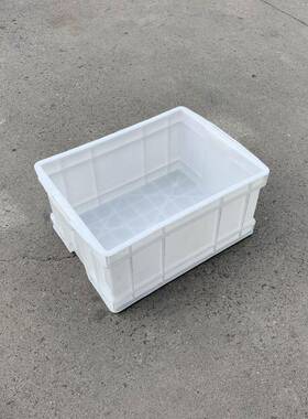白色塑胶周转箱500-2 5塑胶箱塑中型白色周转JKT箱 新0料料箱可堆